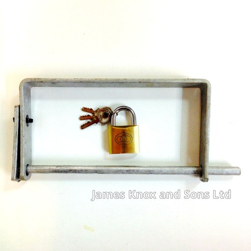 Oil tank lock - with, padlock