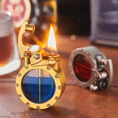 Retro transparent oil tank - oil,