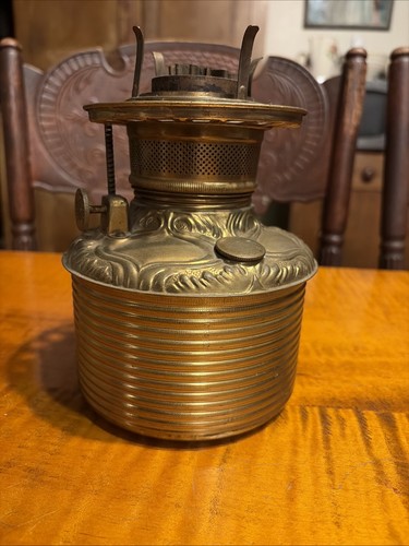 Brass drop oil lamp - brass, in